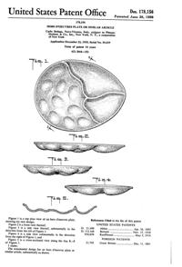 Pitman-Dreitzer Egg Plate/Relish Design Patent D178156-1