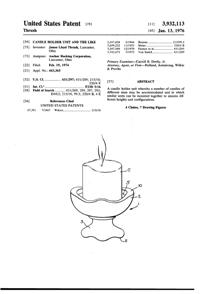 Anchor Hocking # 992 Candle Stax Candle Holder Patent 3932113-1