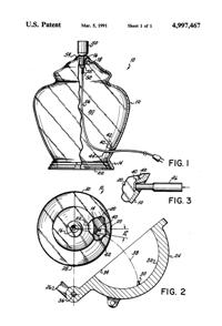 Anchor Hocking Lamp Base Patent 4997467-2