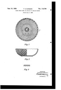 Anchor Hocking Waterford Bowl Design Patent D116790-1