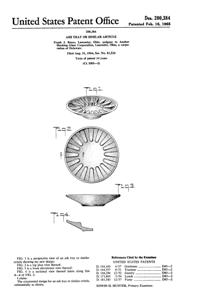 Anchor Hocking Ash Tray Design Patent D200384-1