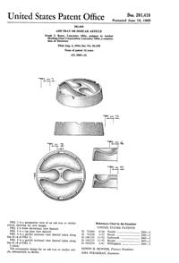 Anchor Hocking Ash Tray Design Patent D201418-1