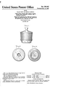 Anchor Hocking Athena Sugar Design Patent D209462-1