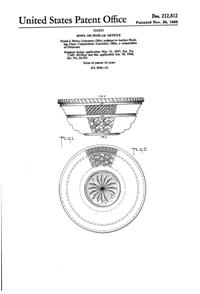 Anchor Hocking Wexford Bowl Design Patent D212812-1