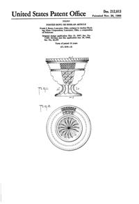 Anchor Hocking Wexford Footed Bowl Design Patent D212813-1
