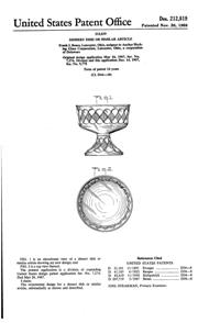 Anchor Hocking GemStone Sherbet Design Patent D212819-1