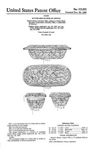 Anchor Hocking Soreno Butter Dish Design Patent D212822-1