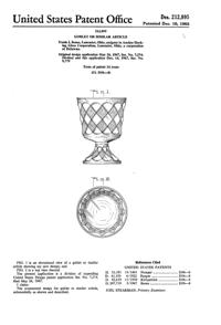 Anchor Hocking GemStone Goblet Design Patent D212895-1
