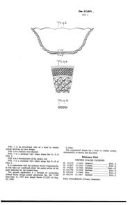 Anchor Hocking Wexford Bowl Design Patent D213841-2