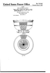 Anchor Hocking Wexford Bowl Design Patent D214842-1