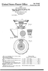 Anchor Hocking Wexford Bowl Design Patent D214843-1