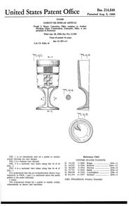 Anchor Hocking Wexford Goblet Design Patent D214846-1