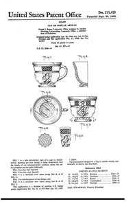 Anchor Hocking Wexford Cup Design Patent D215459-1