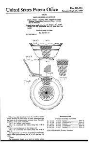 Anchor Hocking Wexford Bowl Design Patent D215461-1