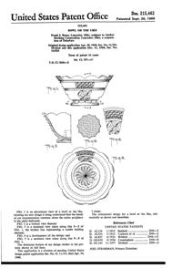 Anchor Hocking Wexford Bowl Design Patent D215462-1