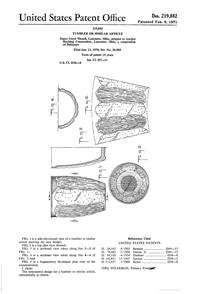 Anchor Hocking Country Estate Tumbler Design Patent D219882-1
