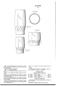 Anchor Hocking Tumbler Design Patent D224798-2