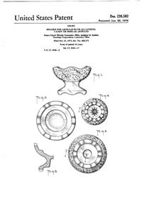 Anchor Hocking # 992 Candle Stax Candle Holder Design Patent D238502-1