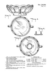 Anchor Hocking Fairfield Bowl Design Patent D240884-2