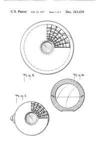 Anchor Hocking # 100/512 Chicken Set Design Patent D243429-4