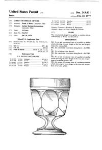 Anchor Hocking Fairfield Goblet & Sherbet Design Patent D243431-1