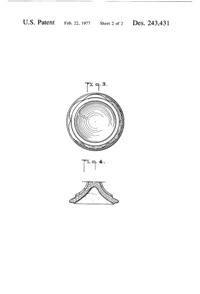 Anchor Hocking Fairfield Goblet & Sherbet Design Patent D243431-3