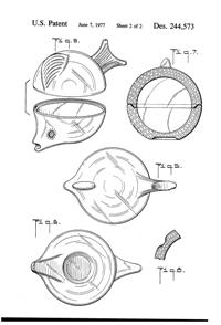 Anchor Hocking # 100/509 Fish Set Design Patent D244573-3