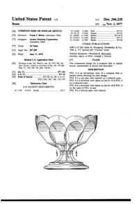 Anchor Hocking Fairfield Compote Design Patent D246220-1