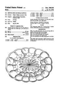 Anchor Hocking Fairfield Bowl Design Patent D248526-1