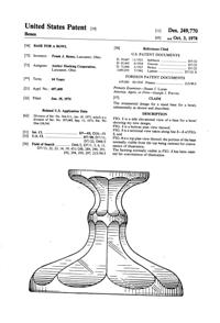 Anchor Hocking Fairfield Bowl Base Design Patent D249770-1