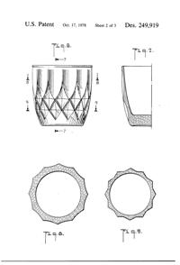 Anchor Hocking Crown Point Tumbler Design Patent D249919-3