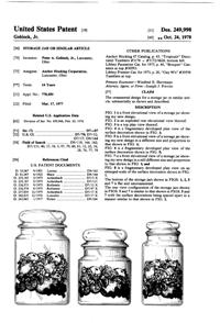Anchor Hocking Nature's Bounty Apothecary Jar Design Patent D249998-1
