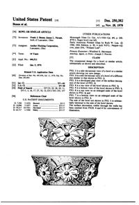 Anchor Hocking Rain Flower Bowl Design Patent D250382-1