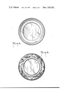 Anchor Hocking Rain Flower Bowl Design Patent D250382-3