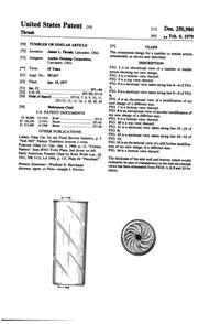 Anchor Hocking Sunburst Tumbler Design Patent D250986-1