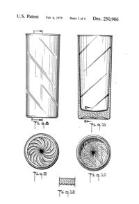 Anchor Hocking Sunburst Tumbler Design Patent D250986-4