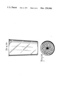 Anchor Hocking Sunburst Tumbler Design Patent D250986-5