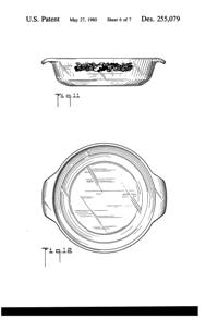 Anchor Hocking Nature's Bounty Casserole & Baking Pan Design Patent D255079-7