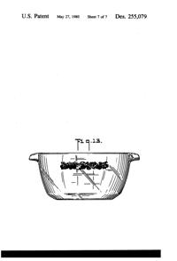 Anchor Hocking Nature's Bounty Casserole & Baking Pan Design Patent D255079-8