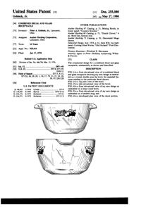 Anchor Hocking Nature's Bounty Bowl & Mug Design Patent D255080-1