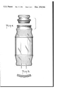 Anchor Hocking Apothecary Jar Design Patent D258566-3