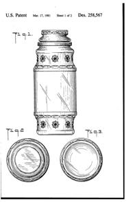Anchor Hocking Apothecary Jar Design Patent D258567-2