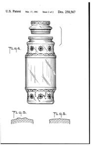 Anchor Hocking Apothecary Jar Design Patent D258567-3