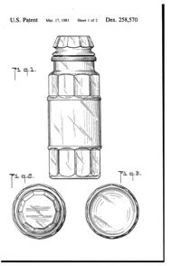 Anchor Hocking Apothecary Jar Design Patent D258570-2