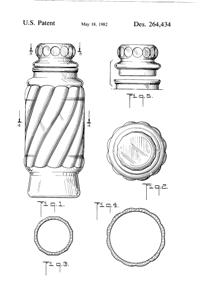 Anchor Hocking Apothecary Jar Design Patent D264434-2