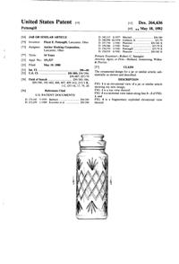 Anchor Hocking Apothecary Jar Design Patent D264436-1