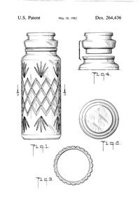 Anchor Hocking Apothecary Jar Design Patent D264436-2