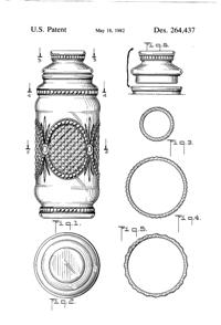 Anchor Hocking Apothecary Jar Design Patent D264437-2