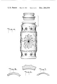 Anchor Hocking Apothecary Jar Design Patent D264559-3