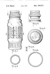 Anchor Hocking Apothecary Jar Design Patent D264812-2